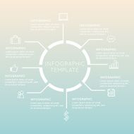 Modern Infographics circle with blur background N2