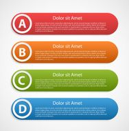 Colorful abstract infographic design template