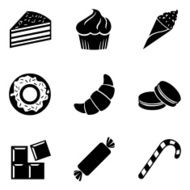 Vector Set of Dessert Icons N15