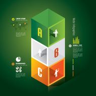 Infographics vector design template N398