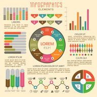 Various infographic elements layout for business