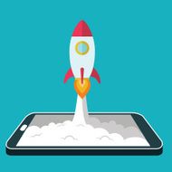 Start up business concept for mobile app development or other