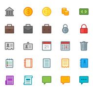 25 Icons in Material Design Color Palette set 1 N2