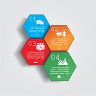 Infographic design template with elements and icons Vector N29