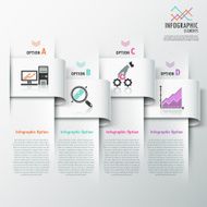 Modern infographics options banner N749