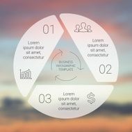Circle line infographic Template for cycle diagram graph presentation and N28