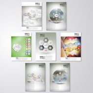Abstract infographic patterns Brochure flyer or report for business template