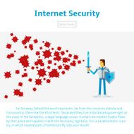 Internet security vector illustration
