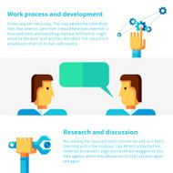 Work process and development concept vector illustration