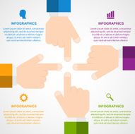 Vector infographic design elements in flat style