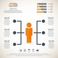Business management strategy or human resource infographic N73