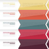 Infographics design template Business concept with 5 options N19
