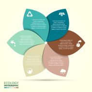Vector circle eco infographic N10