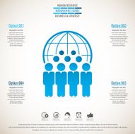 Business management strategy or human resource infographic N74