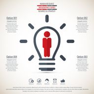 Business management strategy or human resource infographic N75