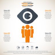 Business management strategy or human resource infographic N76