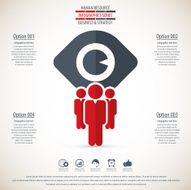 Business management strategy or human resource infographic N78