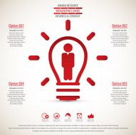 Business management strategy or human resource infographic N79