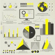 Set of creative business infographic elements N4