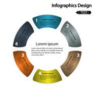 Modern circle infographics options banner N13