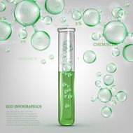 01 Infographics green molecule