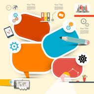 Paper Labels Web Deign Template - Timeline N2