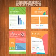 Set of stylish business flyers