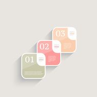 Infographics design template Business concept with 3 options N23