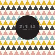 Geometric design with text
