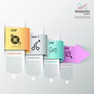 Modern infographics options banner N750