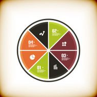 Modern business pie chart banner template