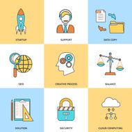 Modern line icons set N2