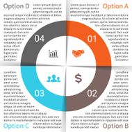 Vector circle infographic Template for cycle diagram graph presentation and N57