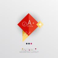 Modern abstract geometric info banner N393