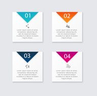 Vector colorful info graphics for your business presentations N394