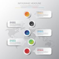 Design simple step number and line business icon timeline graphi N6