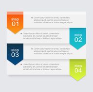 Vector colorful info graphics for your business presentations N396