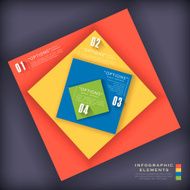 abstract colorful paper infographics