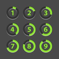 Countdown section icons template N2