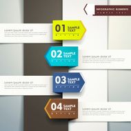 abstract 3d paper infographics N100