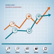 paper chart and graph infographic N2