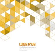 Abstract polygonal triangles poster N29