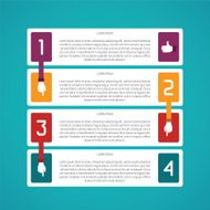 Abstract vector 4 steps infographic template N9