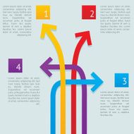 Infographics arrow ways