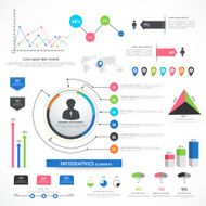 Big set of Business Infographic elements N3