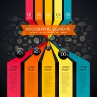 vector abstract 3d paper infographics N84