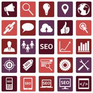 Vector Set of SEO Icons N17