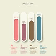 abstract bar chart infographics N25