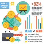 Vintage infographics elements Set 5