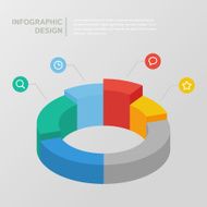 Circle diagram for infographic